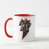 Black Adam Group Lightning Graphic Tasse (Links)