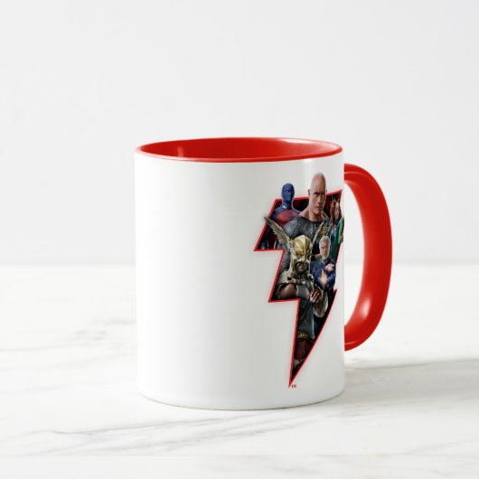 Black Adam Group Lightning Graphic Tasse (VorderseiteRechts)