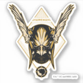 Black Adam | Hawkman Helmet Graphic Aufkleber (Vorderseite)