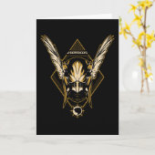 Black Adam | Hawkman Helmet Graphic Karte (Gelbe Blume)