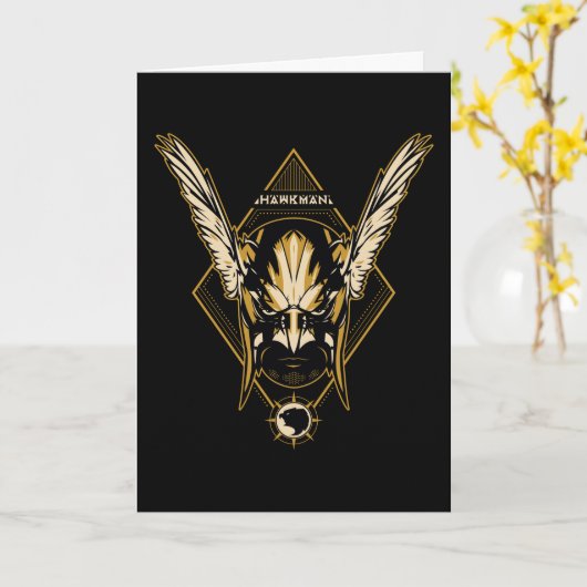 Black Adam | Hawkman Helmet Graphic Karte (Gelbe Blume)