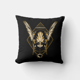 Black Adam Hawkman Helmet Graphic Kissen