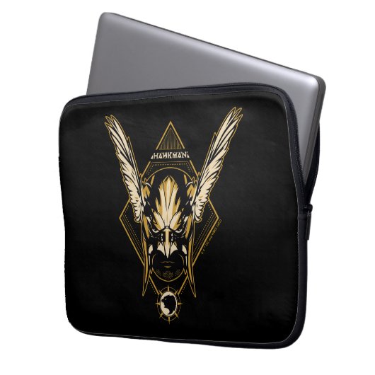 Black Adam | Hawkman Helmet Graphic Laptopschutzhülle (Vorderseite Links)