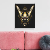 Black Adam | Hawkman Helmet Graphic Leinwanddruck (Insitu (Wohnzimmer))