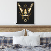 Black Adam | Hawkman Helmet Graphic Leinwanddruck (Insitu (Schlafzimmer))