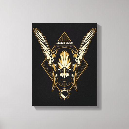 Black Adam | Hawkman Helmet Graphic Leinwanddruck (Vorderseite)