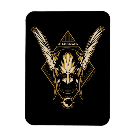 Black Adam | Hawkman Helmet Graphic Magnet (Vertikal)