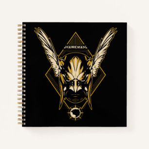 Black Adam Hawkman Helmet Graphic Notizblock