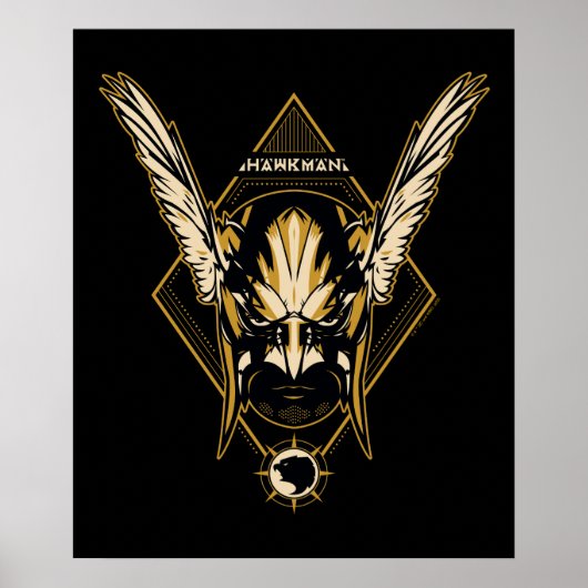 Black Adam | Hawkman Helmet Graphic Poster (Vorne)