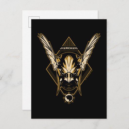 Black Adam | Hawkman Helmet Graphic Postkarte (Vorne/Hinten)