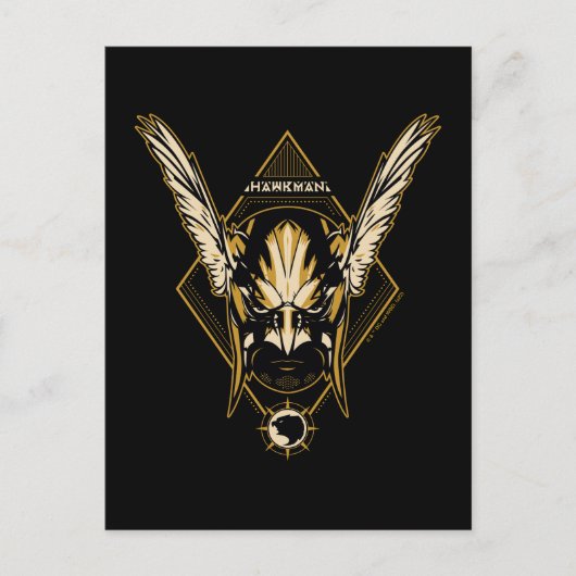 Black Adam | Hawkman Helmet Graphic Postkarte (Vorderseite)