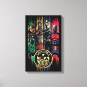 Black Adam Justice Society Heroes In Stripes Leinwanddruck (Vorderseite)