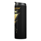 Black Adam Lightning Bolt Character Illustration Thermosbecher (Nach rechts gedreht)