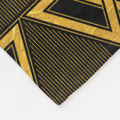 Black Adam Lightning Bolt Triangular Pattern Fleecedecke (Ecke)