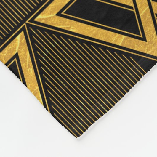 Black Adam Lightning Bolt Triangular Pattern Fleecedecke (Ecke)