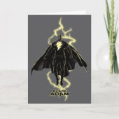 Black Adam Lightning Silhouette Graphic Karte (Vorderseite)