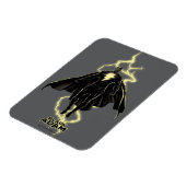 Black Adam Lightning Silhouette Graphic Magnet (Linke Seite)
