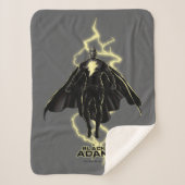 Black Adam Lightning Silhouette Graphic Sherpadecke (Vorderseite)
