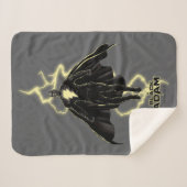 Black Adam Lightning Silhouette Graphic Sherpadecke (Vorderseite (Horizontal))