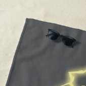 Black Adam Lightning Silhouette Graphic Strandtuch (Beispiel)