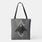 Black Adam Lightning Silhouette Graphic Tasche (Rückseite)