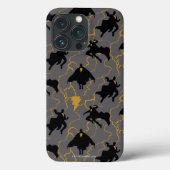 Black Adam Lightning Silhouette Pattern Case-Mate iPhone Hülle (Rückseite)