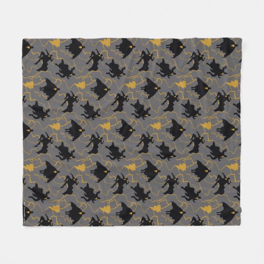 Black Adam Lightning Silhouette Pattern Fleecedecke (Vorderseite (Horizontal))