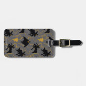 Black Adam Lightning Silhouette Pattern Gepäckanhänger (Vorderseite horizontal)