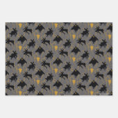 Black Adam Lightning Silhouette Pattern Geschenkpapier Set (Vorderseite 3)