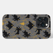 Black Adam Lightning Silhouette Pattern iPhone Hülle (Rückseite (Horizontal))