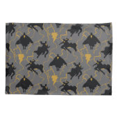 Black Adam Lightning Silhouette Pattern Kissenbezug (Rückseite)