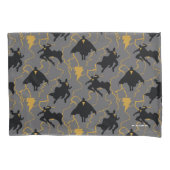 Black Adam Lightning Silhouette Pattern Kissenbezug (Vorderseite)