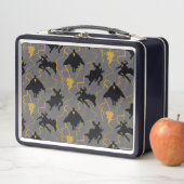 Black Adam Lightning Silhouette Pattern Metall Brotdose (Beispiel)