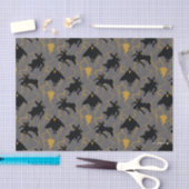 Black Adam Lightning Silhouette Pattern Seidenpapier (Handwerk)