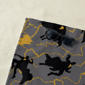 Black Adam Lightning Silhouette Pattern Strandtuch (Beispiel)