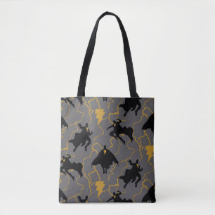 Black Adam Lightning Silhouette Pattern Tasche