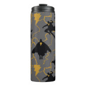 Black Adam Lightning Silhouette Pattern Thermosbecher (Vorderseite)