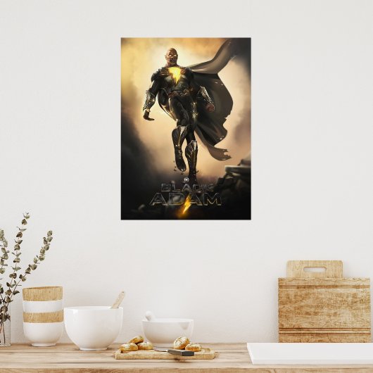 Black Adam Poster (Küche)