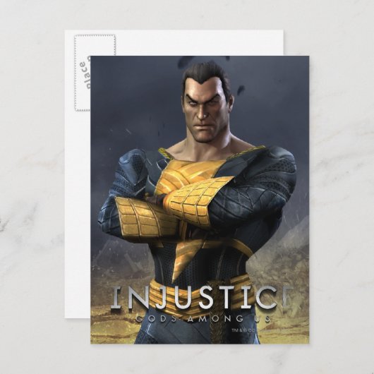 Black Adam Postkarte (Vorne/Hinten)
