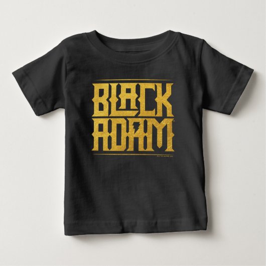 Black Adam Stacked Name Graphic Baby T-shirt (Vorderseite)