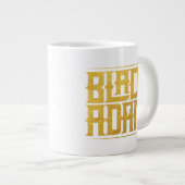 Black Adam Stacked Name Graphic Jumbo-Tasse (Vorderseite Rechts)