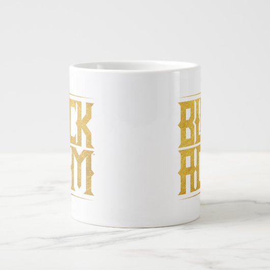 Black Adam Stacked Name Graphic Jumbo-Tasse (Vorderseite)