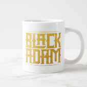 Black Adam Stacked Name Graphic Jumbo-Tasse (Rechts)