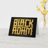 Black Adam Stacked Name Graphic Karte (Gelbe Blume)