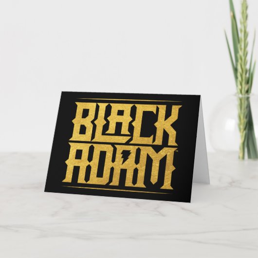 Black Adam Stacked Name Graphic Karte (Vorderseite)