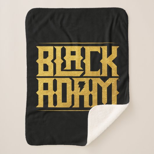 Black Adam Stacked Name Graphic Sherpadecke (Vorderseite)