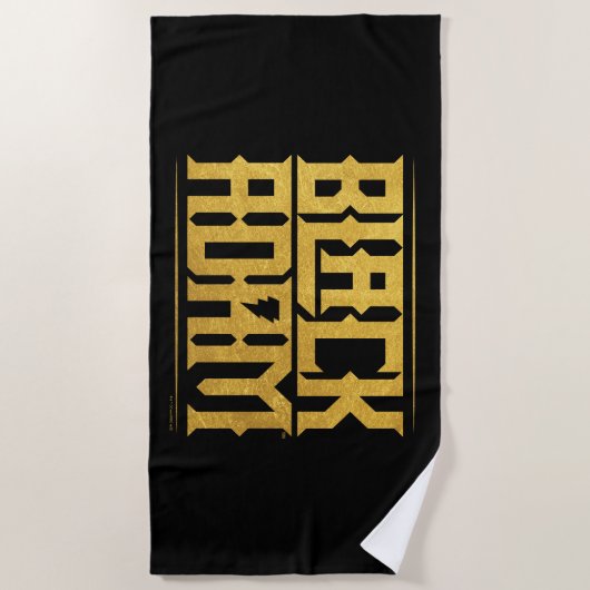 Black Adam Stacked Name Graphic Strandtuch (Vorderseite)