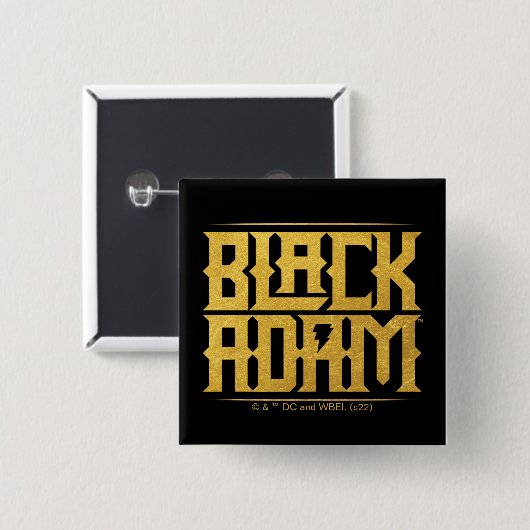 Black Adam Stacks Name Graphic Button (Vorne & Hinten)