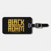 Black Adam Stacks Name Graphic Gepäckanhänger (Vorderseite horizontal)