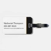 Black Adam Stacks Name Graphic Gepäckanhänger (Rückseite horizontal)